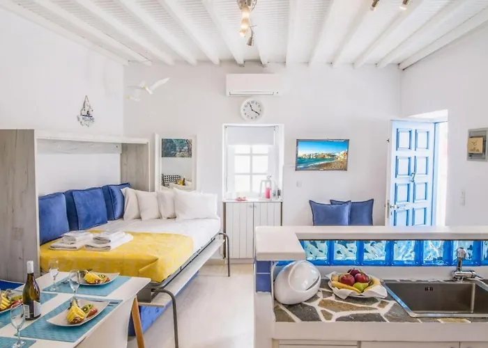 Apartment Like A White Seagull In Mykonos! *